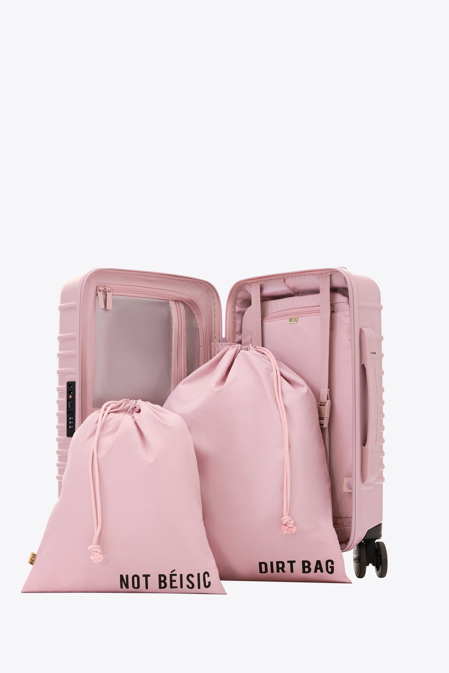 Le petit bagage à main à roulettes en rose Atlas